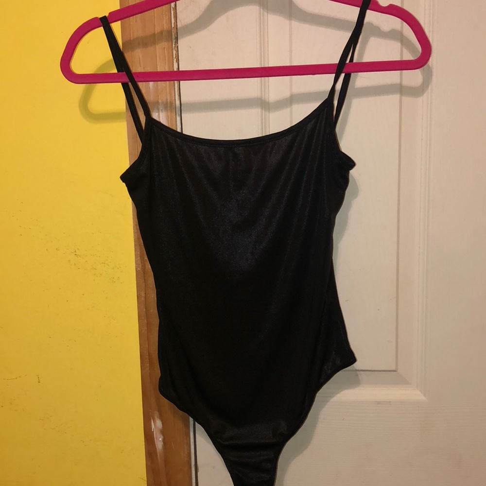 NWOT American Apparel Fully Sheer Black Bodysuit